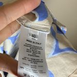 Rosso35 Blue and Cream abstract timeless dress Size 8 Photo 4