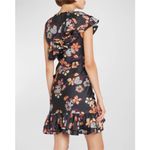 Ulla Johnson Candace Asymmetrical Ruffled Cocktail Dress Floral Lune Size 12 Photo 2