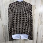 FATE Sweater L | Black Ivory Geometric | Mock Neck | 100% Viscose | MSRP $64 Size L Photo 1