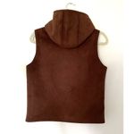 VTG Lauren Ralph Lauren Womens Hooded Faux Suede Detailed Sherpa Lined Vest PS Brown Size undefined Photo 1