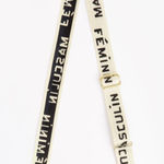 Clare V Adjustable Masculin Feminine Strap | Black & White Crossbody Strap Photo 0