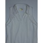 Lilly Pulitzer Martin's UFP 50 Luxletic White tank top Polo Tennis Golf Shirt SM Photo 2
