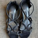 Dana Buchman Women’s Black Strappy Sandal with Slight Wedge Heel Photo 0