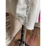 ZARA  women linen blend shirt tunic button down Beige Natural M and L Photo 5