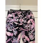 Lilly Pulitzer Kelly Ankle Pant Onyx Wild One Floral Size 2 Preppy Beach Resort Photo 3