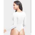Women's Scoop Neck Long Sleeve Bodysuit T Photo 4
