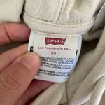 Levi's  Y2K Hoodie size XS Ivory Sweatshirt Pullover 90s Athleisure Sporty‎ Logo Photo 6