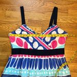 Vineyard Vines Women’s 14 Carolina Stripe Ocean Splash Maxi Dress Silk Polka Dot Photo 3