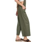 Zenana Outfitters Woven Spaghetti Strap Overalls Photo 2