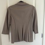 Yoana Baraschi Anthropologie Knit Silk-Lined Blazer Taupe | S Photo 1
