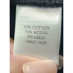 Christopher & Banks Abstract Print Long Sleeve Top Blouse Black Blue S Photo 3