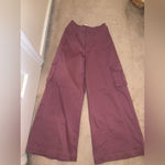 Alo Yoga Alo Show Off Cargo Wide Leg Trouser nwot $160 maroon casual fall active classic Photo 5