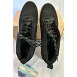 Toms  Women’s Riley Black Suede Leather Mid Top Sneakers Lace Up Size 9.5 NWT Photo 4