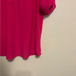 Anne Klein  Vibrant Pink Blouse with Button Detail Photo 5