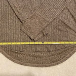 Jones New York NWT szM long sleeve heathered grey tan cowl neck high low tunic Photo 9