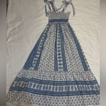 ZARA blue and white printed midi dress size XS Photo 9