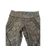 Lululemon  Cool To Street Crop Jazzy White Gator Green Sage Green Legging‎ Size 4 Photo 11