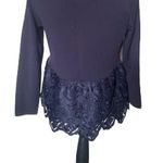 Ann Taylor beautiful Lace Bottom Blouse Photo 1