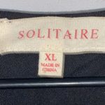 Solitaire Wo size XL Black LOUNGE SUMMER DRESS FLORAL EMBROIDERY POCKETS CLEAN Photo 1