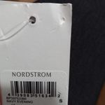 Nordstrom S Short Sleeved Cotton Blend Contrast Trim Crew Neck Top in Navy Photo 5