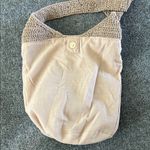 Handwoven Straw Shoulder Bag | Neutral Boho Summer Tote | Beach Bag Tan Photo 7