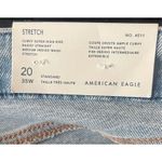 American Eagle  Curvy Super High-Rise Baggy Straight Stretch Regular Jeans 20 NWT Photo 6