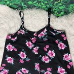Torrid black floral summer spring casual tank top / cami size 0 Photo 9