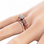 Zales 1.04 Carat Round Shape Moissanite Rose Flower Engagement Photo 2