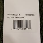 💕LUNYA💕 Cozy Cotton Silk Polo Pullover Sweater ~ Canopy Green M NWT Size M Photo 12