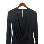 Bailey44  Core Women’s Surplice Long Sleeve Knit Top Black Size XS Photo 2