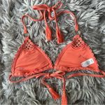 Aerie crochet knit halter triangle bikini top women’s size medium Photo 6