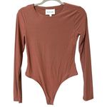 Olive & Oak  size small thong bodysuit root beer color Photo 0