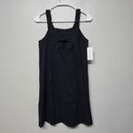 Outdoor Voices  Women's Black Nylon Full‎ Zip Powerhouse Dress Sleeveless Sz L/XL Photo 4