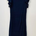 Lilly Pulitzer Navy blue Sweater crochet anchor Dress sz Medium. Photo 4