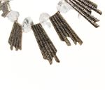 Y2K Spike & Ice Chunky Statement Necklace – NWT Silver Photo 4