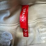 Spanx  Pants Womens 1X Beige Tan Twill High‎ Rise Wide Leg Crop Pull On Ladies Photo 4