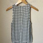 Theory black and white silk plaid sleeveless jumpsuit Photo 10