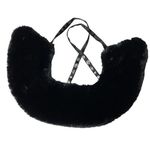 Steve Madden Black Faux Fur Collar New Photo 0