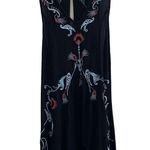 Free People Intimately FP black floral embroidered Adelaide dress / tunic Photo 3