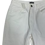 Nasty Gal Women's Redial High-Rise Straight Leg Jeans White Size 8 Photo 1