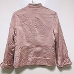 Banana Republic 100% Silk Pink Long Sleeved Blazer Photo 7