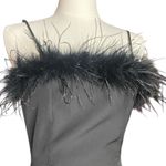 Edikted Black Feather Trim Mini Dress
XS (NWOT) Photo 6
