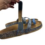 Joan Boyce Glitter Sandals Toe Loop Thong Slides Sparkle Blue 9.5M Size 9.5 Photo 8
