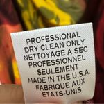 Alice + Olivia  Silk V-Neck Halter Top Maxi Dress Red Orange Roses Size Large Photo 11