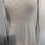 American Eagle Outfitters Women Light Gray Long Sleeve Fit & Flare Dress Size S Photo 4