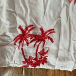 red and white palm tree flowy preppy tank top Photo 3
