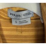 prAna  Womens Small Mustard Yellow Striped Button Front Shirt Dress Gorpcore Photo 2