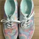 Vans Doheny Pastel Rainbow Multi-Color Tie Dye Canvas Sneakers size 10 Photo 0