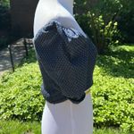 Lulus Lulu’s Dark Wash Polka Dot Denim Puff Sleeve Crop Top Photo 5