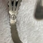 Silver Nickle Bell Faux Turquoise cuff bracelet Photo 3